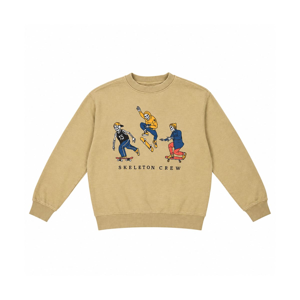 Skeleton Crew Graphic Sweatshirt | Tan 6/7y - Designed by Old Navy