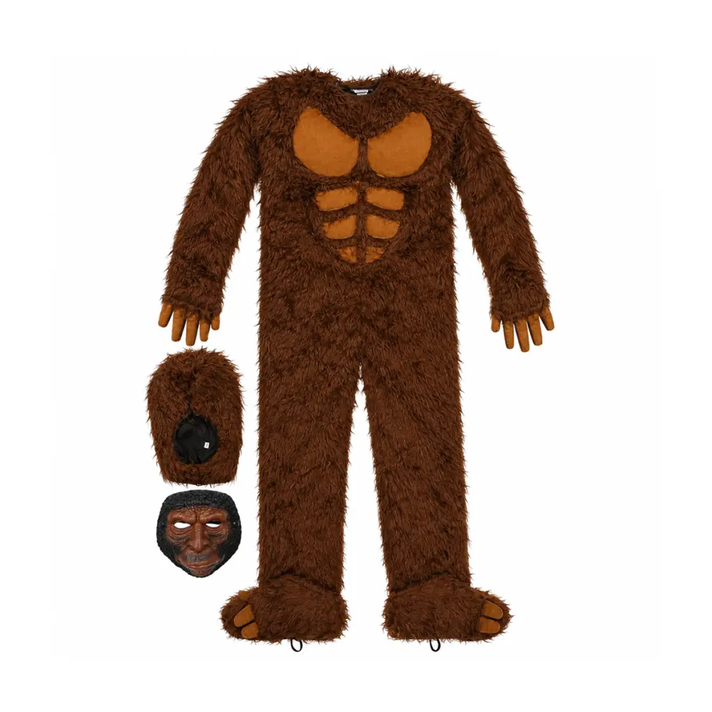 Gorilla Costume | Brown  L - Designed by HALLOWEEN.COM