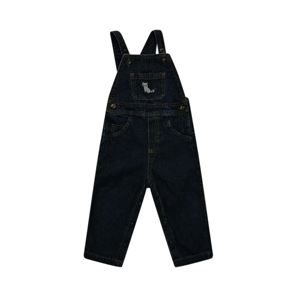 Raccoon Denim Overalls | Dark Wash  18m - Designed by just one you. made by carter's