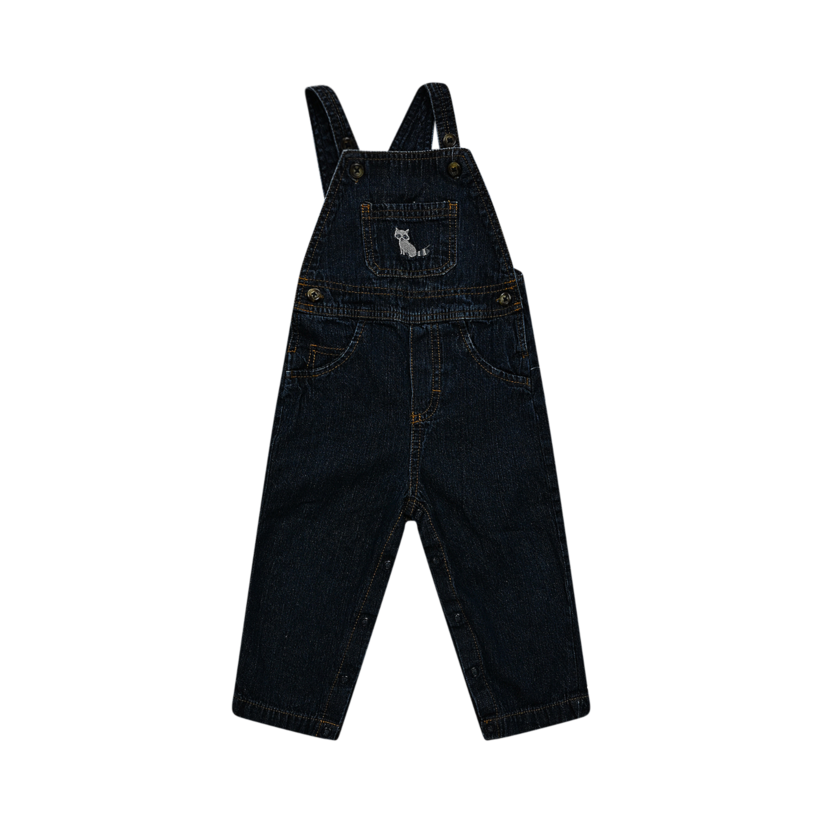 Raccoon Denim Overalls | Dark Wash 18m - Designed by just one you. made by carter's