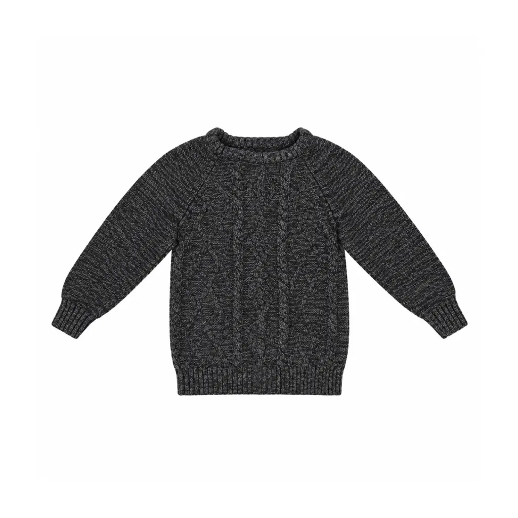 Cable-Knit Sweater | Charcoal Marled  2y - Designed by Old Navy