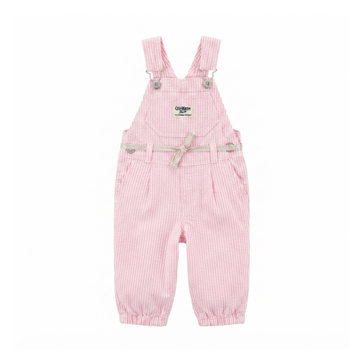 Pink Striped Overalls | Light Pink
6m - Designed by OSH KOSH B'GOSH