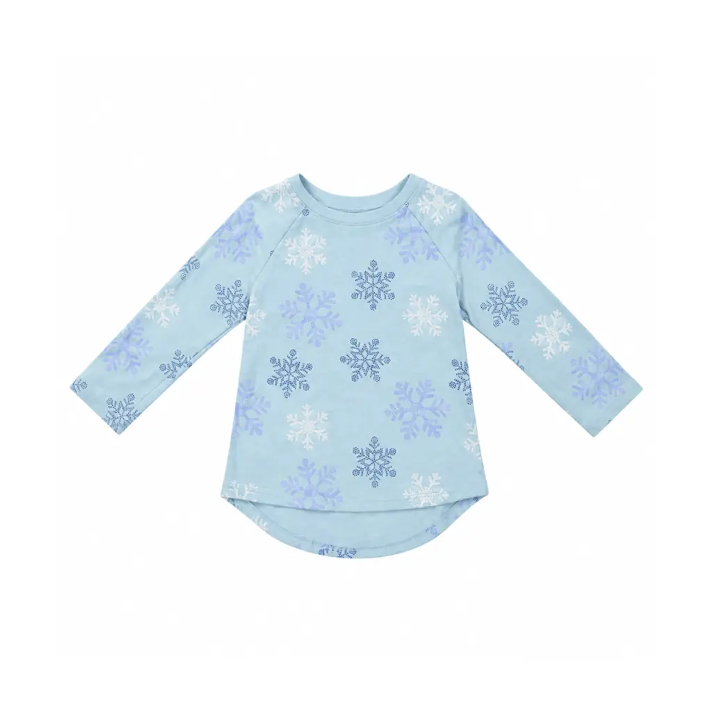 Snowflake Long Sleeve Top | Light Blue - Designed by CAT & JACK