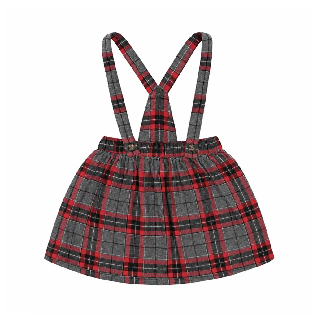 Plaid Flannel Skirt | Red & Grey Plaid - Designed by Carter's