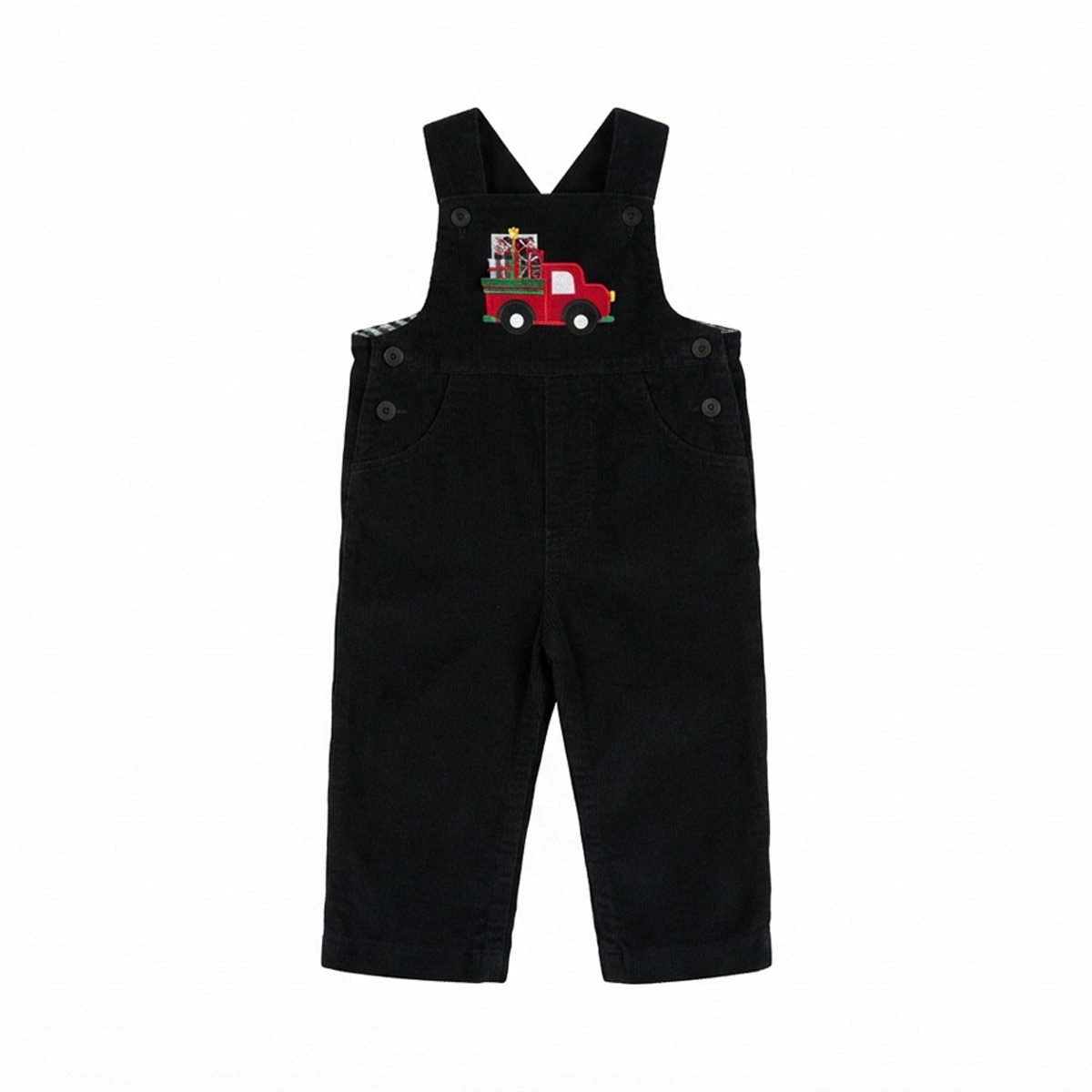 Embroidered Corduroy Overalls | Navy Blue - Designed by Florence Eiseman