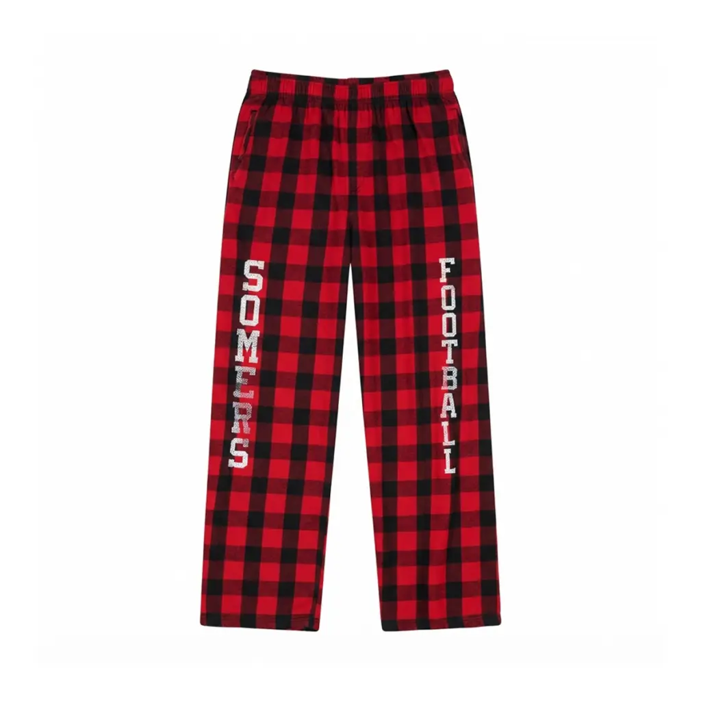 Flannel Pajama Pants | Red & Black Plaid - Designed by Boxercraft