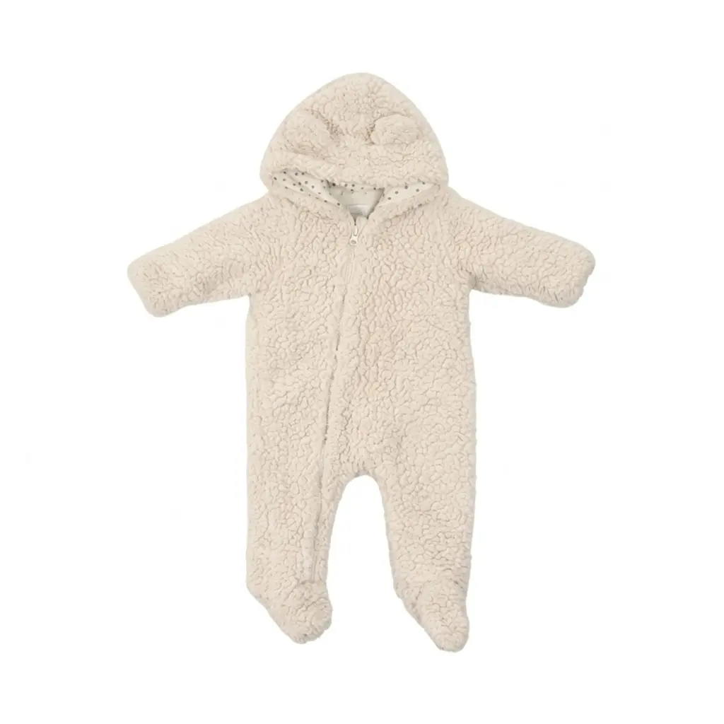 Teddy Fleece Pram Suit | Cream - Designed by Zara