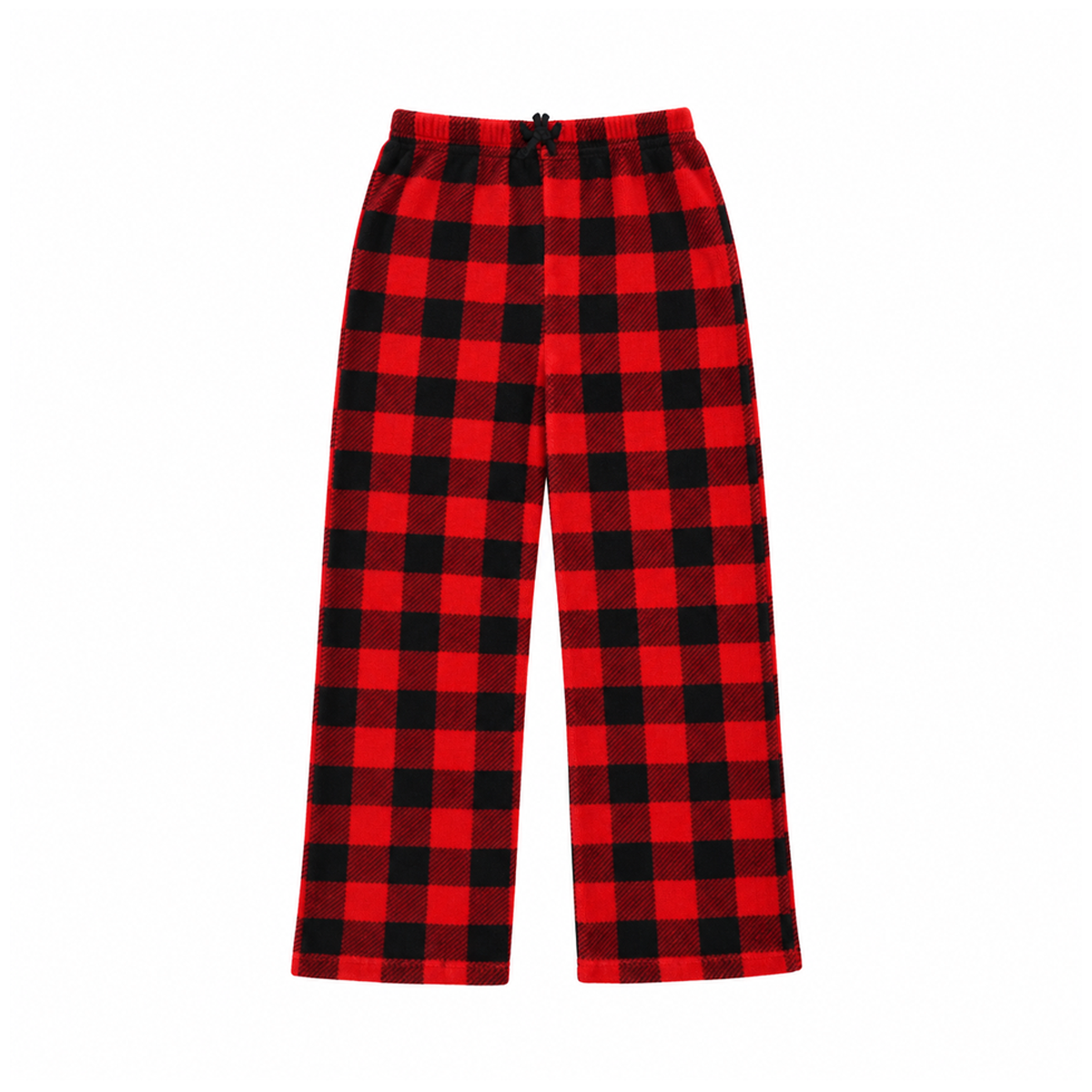 Plaid Fleece Pajama Pants | Red & Black - Designed by LOVE AT FIRST SIGHT
