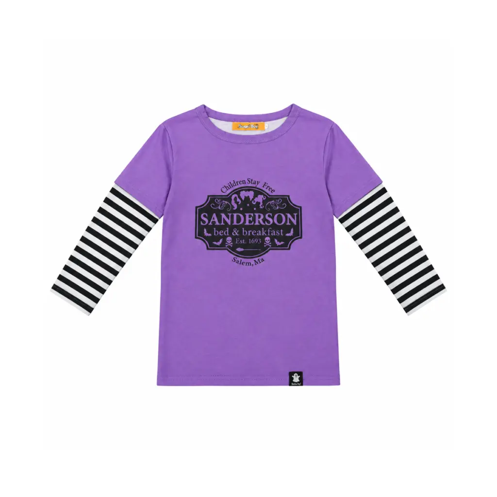 Sanderson B&B Long Sleeve Top | Purple  5/6y - Designed by BesserBay