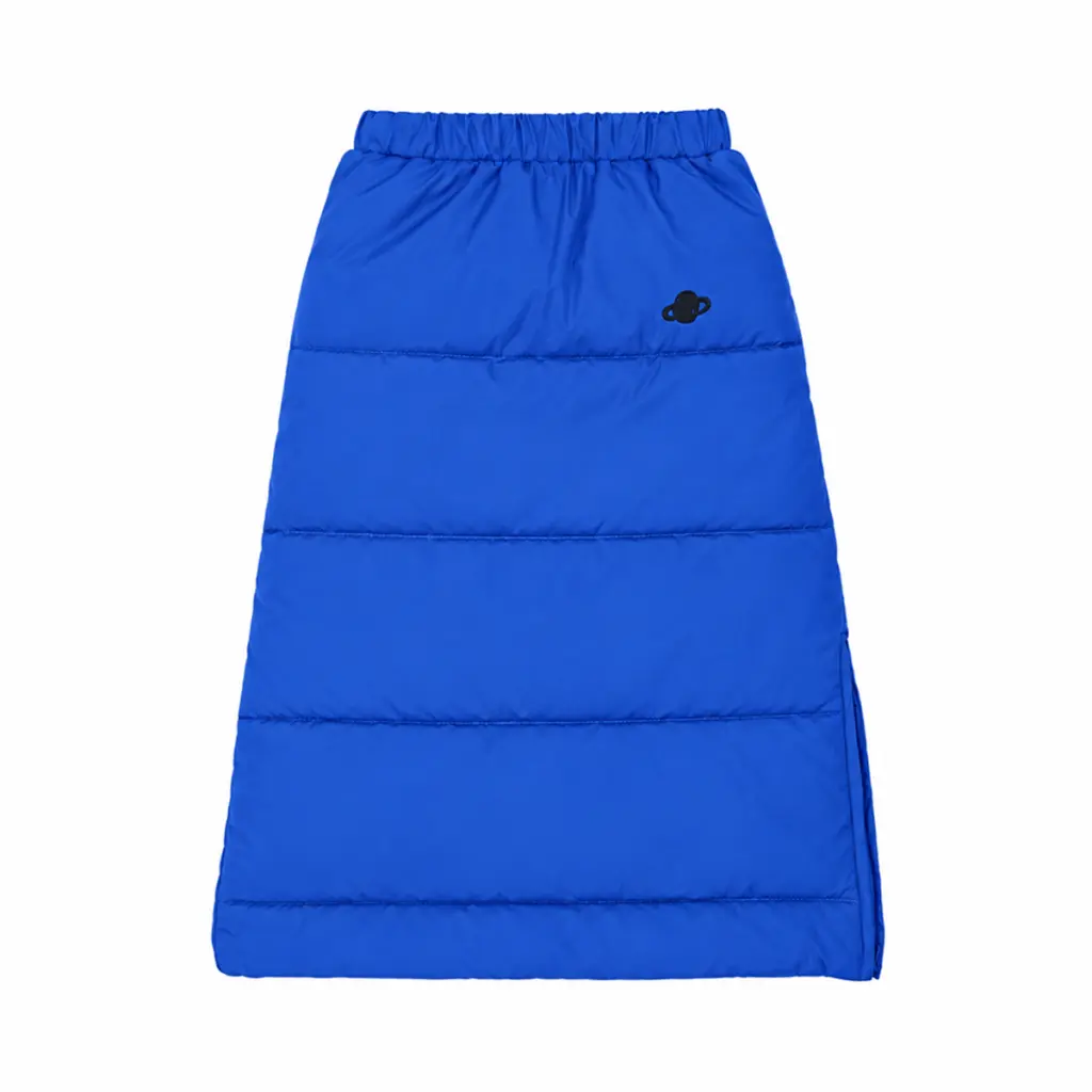 Quilted Puffer Skirt | Royal Blue  2/3y - Designed by BOBO CHOSES
