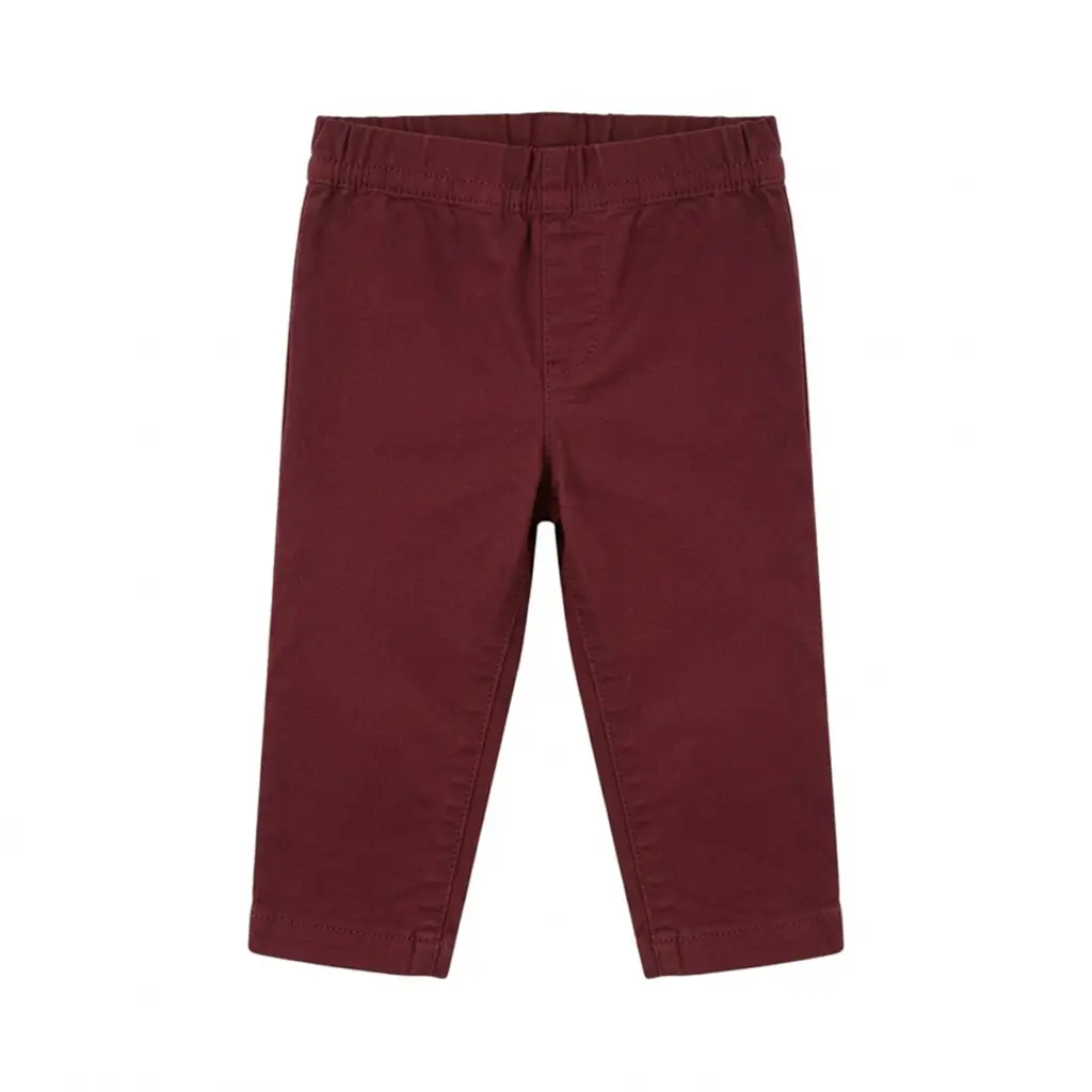 Paperbag Trousers | Burgundy  12m - Designed by BONPOINT