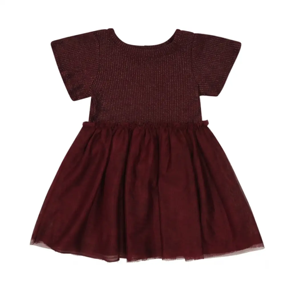 Shimmer Tulle Dress | Burgundy  2y - Designed by CAT & JACK