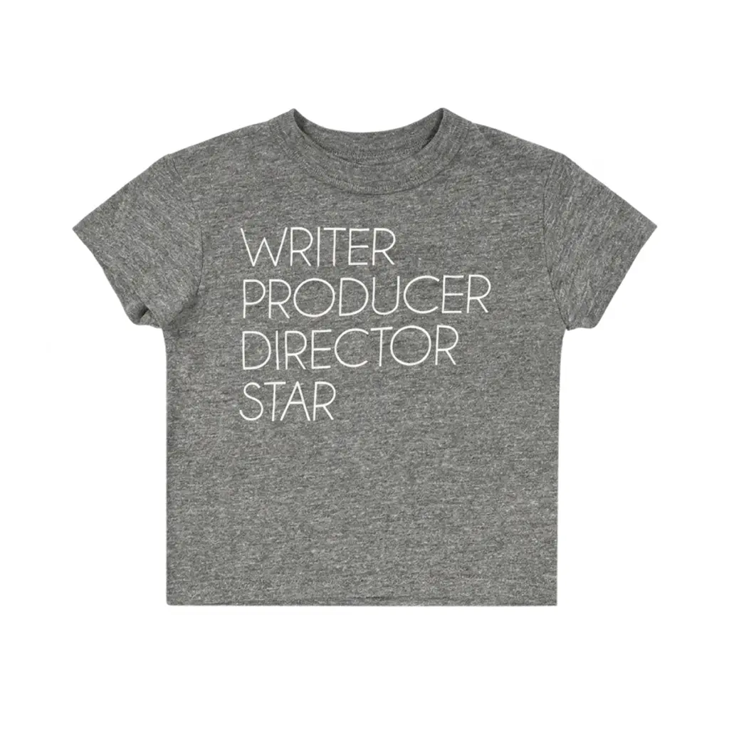 Writer Producer Director Star T-Shirt | Heather Grey  3y - Designed by CHASER
