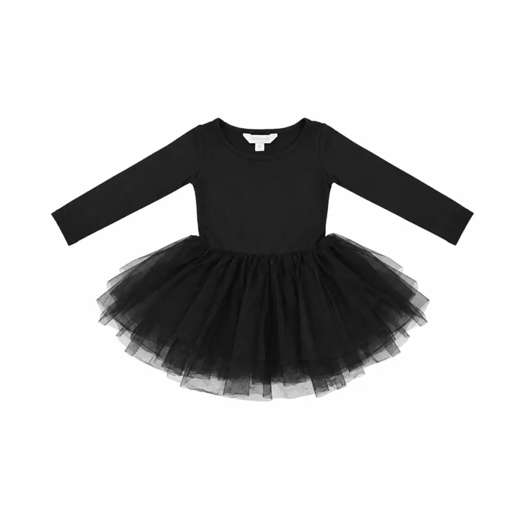 Long Sleeve Tulle Tutu | Black  6y - Designed by ILOVEPLUM