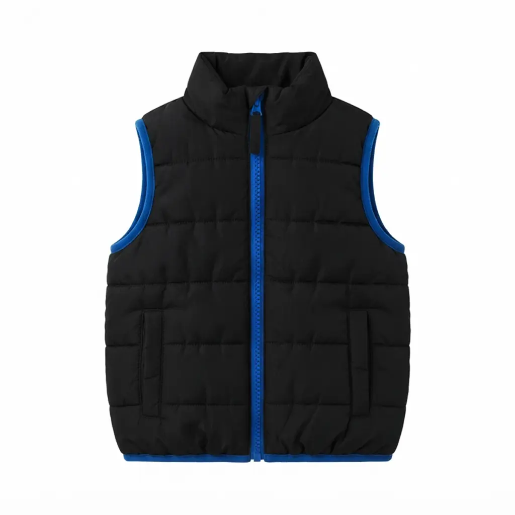 Puffer Vest | Black  2y - Designed by JUMPING BEANS