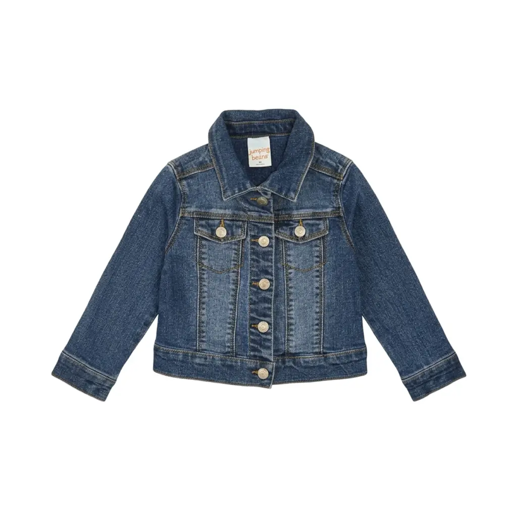 Denim Jacket | Medium Wash  3y - Designed by JUMPING BEANS