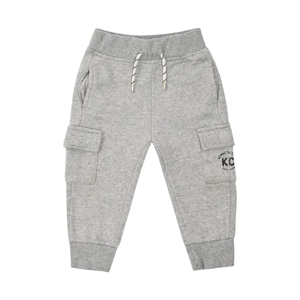 Cargo Jogger Pants | Heather Grey  18m - Designed by KENNETH COLE NEW YORK
