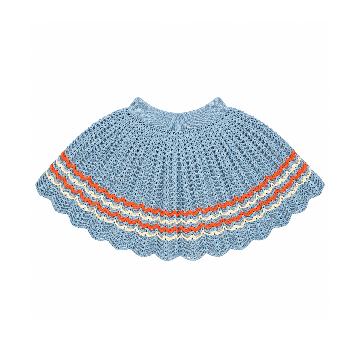 Knit Skirt | Dusty Blue 6y - Designed by Misha & Puff