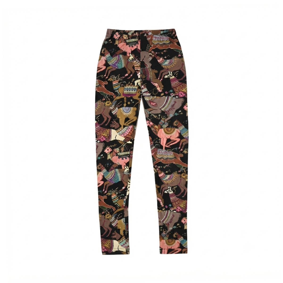 Niki Llama Joy Leggings | Black Multi 7/8y - Designed by MOLO