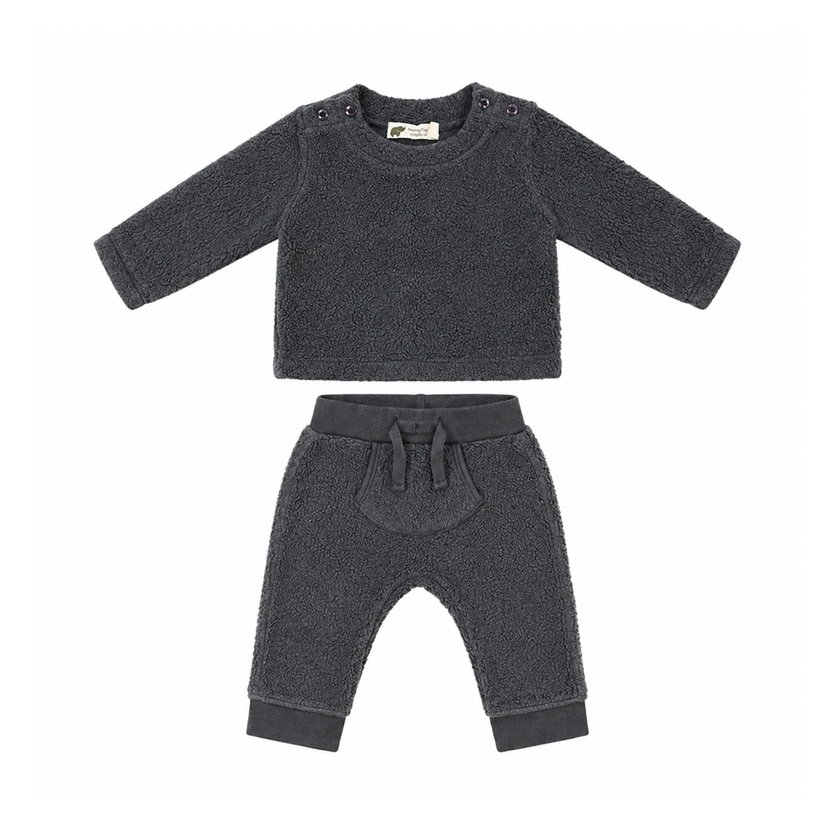 Sherpa Two-Piece Set | Charcoal Grey
6/9m - Designed by Monica + Andy