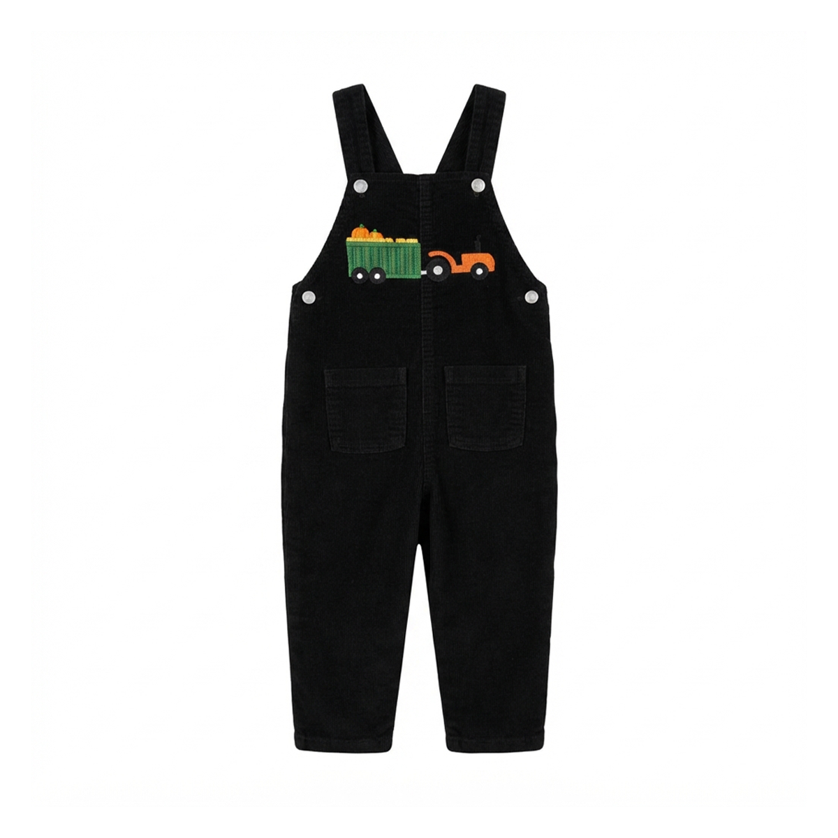 Tractor Corduroy Overalls | Black 2y - Designed by Monica + Andy