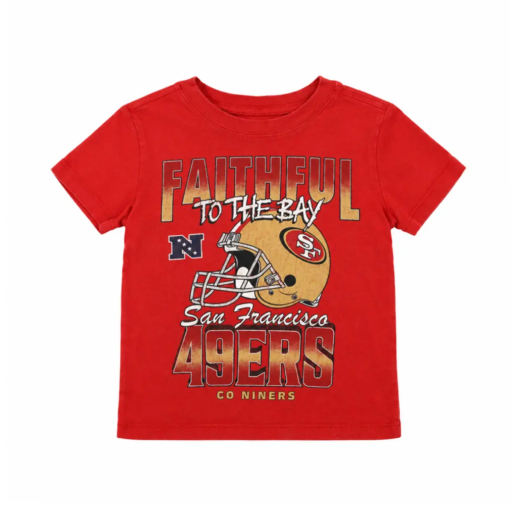 San Francisco 49ers T-Shirt | Red  5y - Designed by NFL TEAM APPAREL