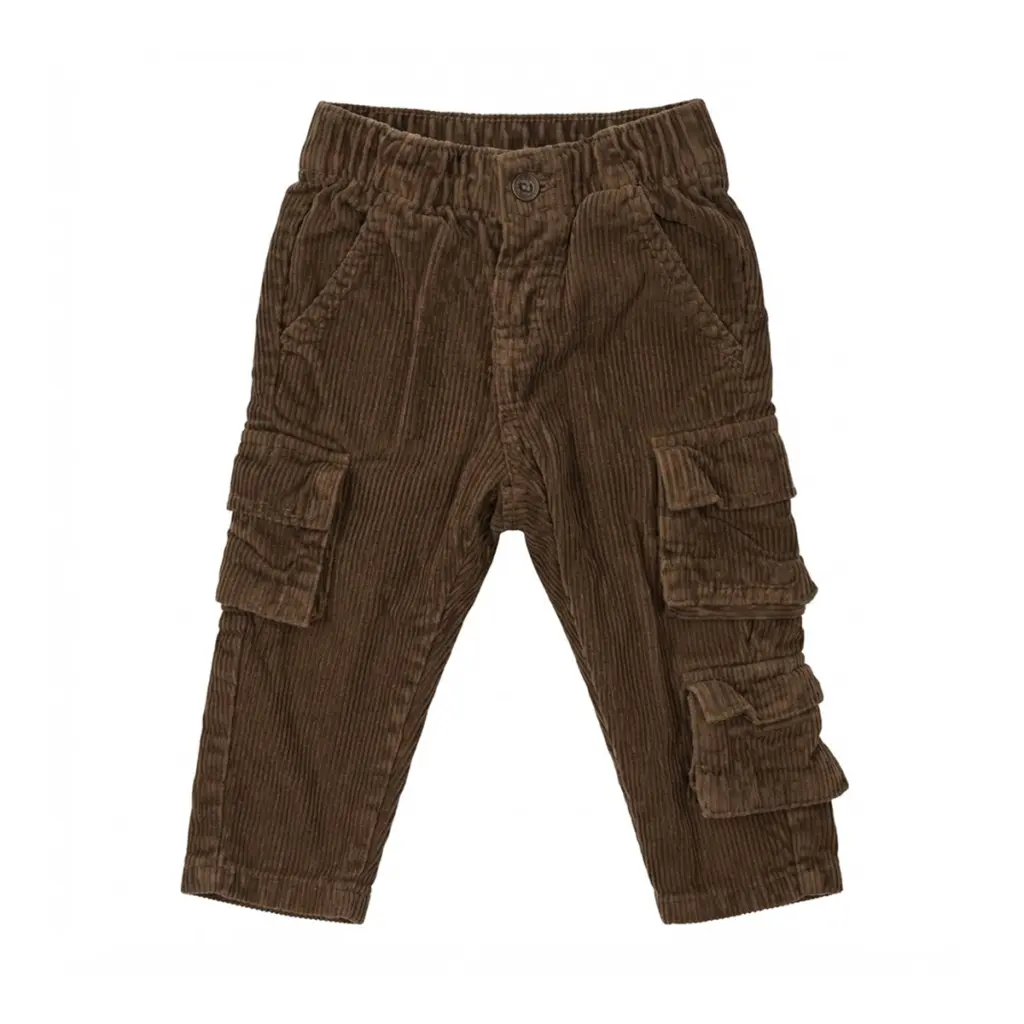 Corduroy Cargo Pants | Brown  12/18m - Designed by Old Navy
