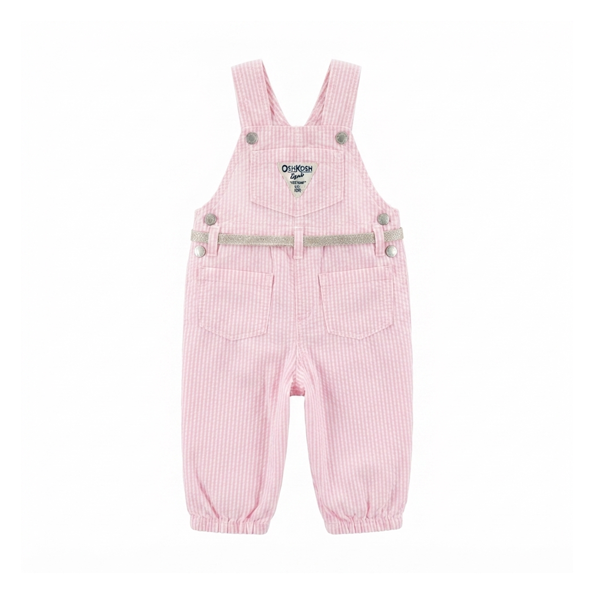 Pink Striped Overalls | Light Pink
6m - Designed by OSH KOSH B'GOSH