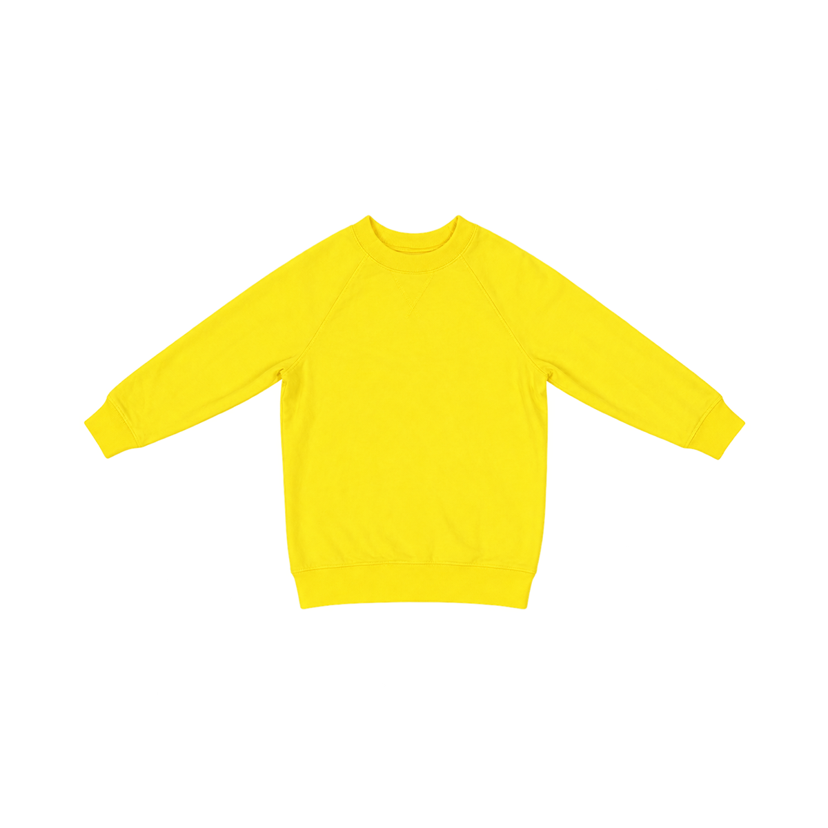 Crewneck Sweatshirt | Bright Yellow 4/5y - Designed by PRIMARY