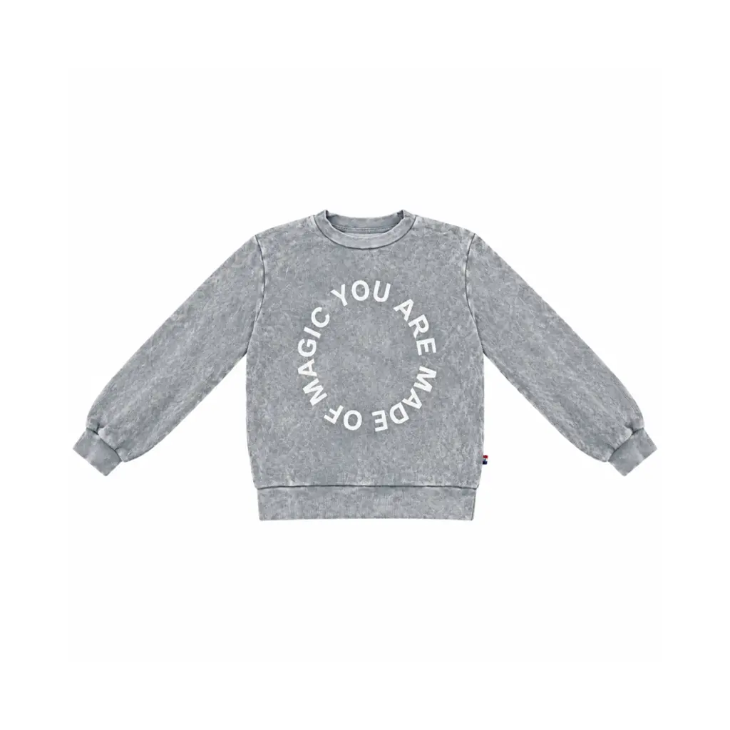 Magic Graphic Sweatshirt | Washed Grey  4y - Designed by SOL ANGELES