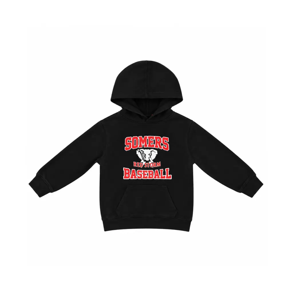 Somers Red Storm Baseball Hoodie | Black  M - Designed by SPORT-TEK