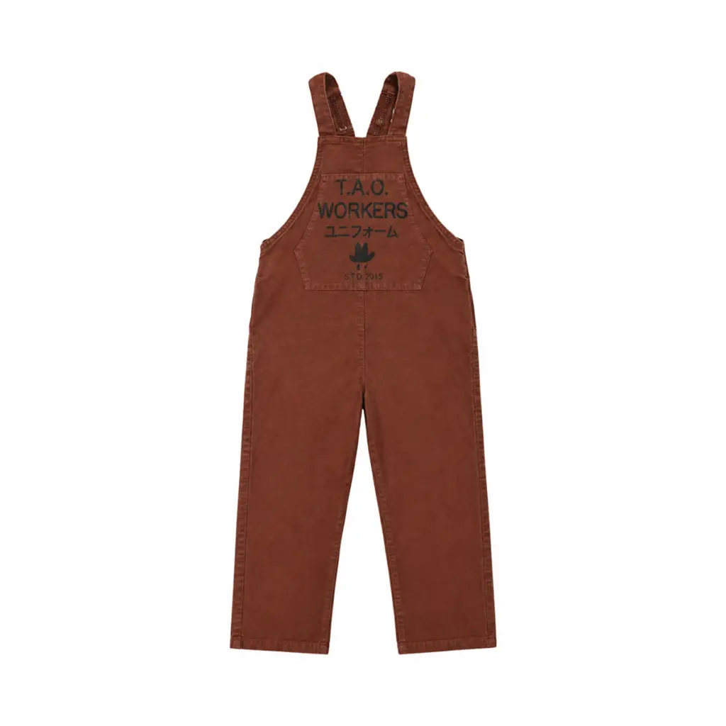 T.A.O. Workers Overalls | Chestnut Brown  2y - Designed by THE ANIMALS OBSERVATORY