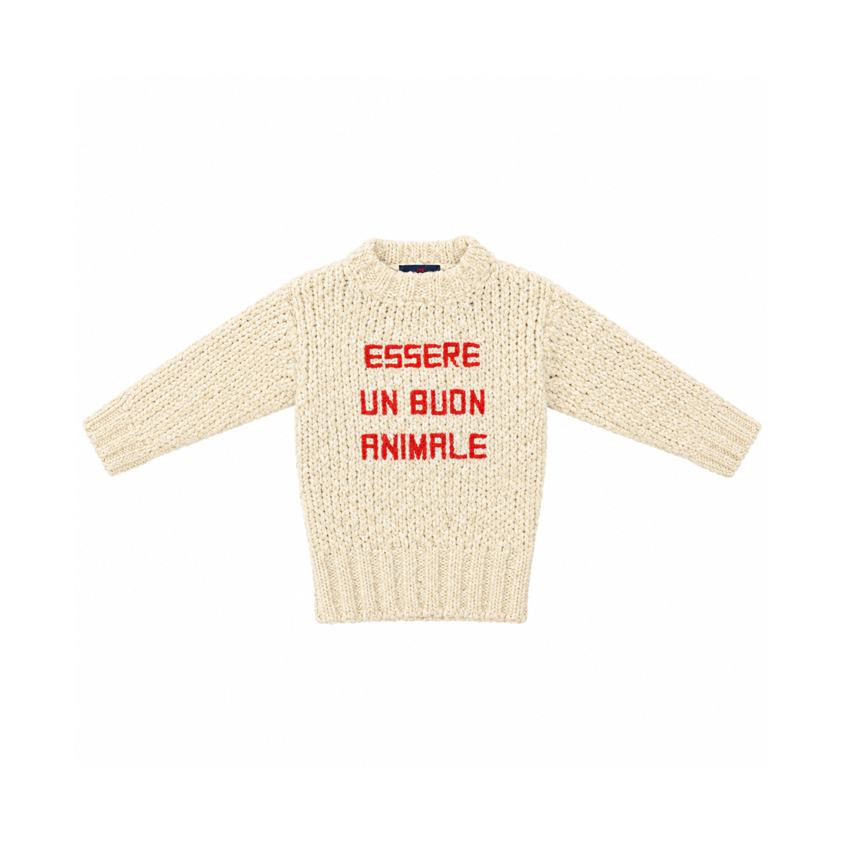 Chunky Knit Sweater | Cream 3y - Designed by THE ANIMALS OBSERVATORY