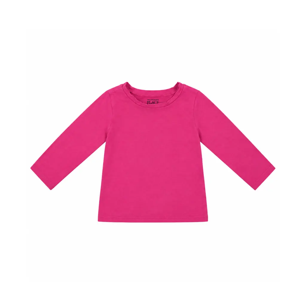 Long Sleeve T-Shirt | Hot Pink  2y - Designed by THE CHILDRENS PLACE
