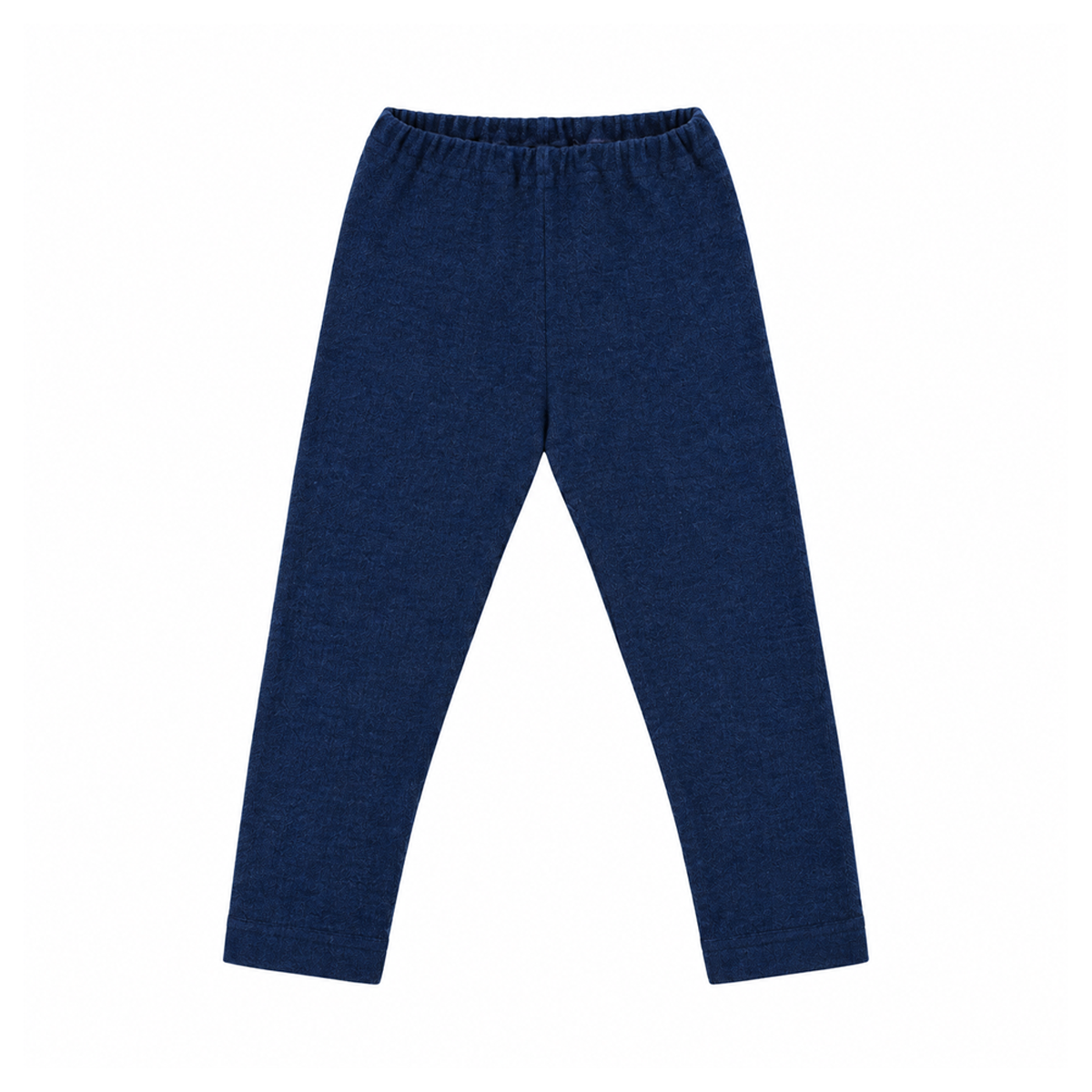 Wool Knit Leggings | Navy Blue 6y - Designed by WOLLE
