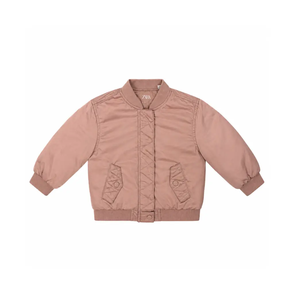 Bomber Jacket | Dusty Pink  2/3y - Designed by Zara