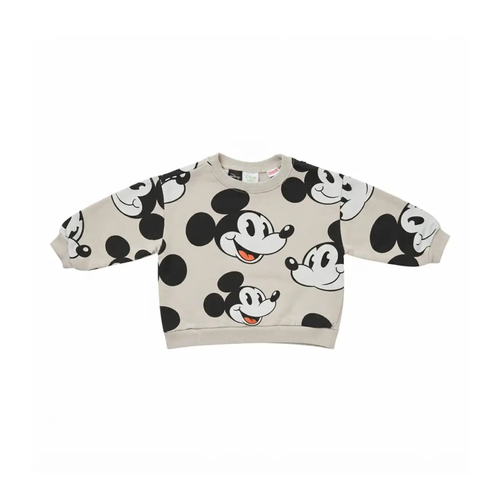 Mickey Mouse Sweatshirt | Oatmeal  4/5y - Designed by Zara